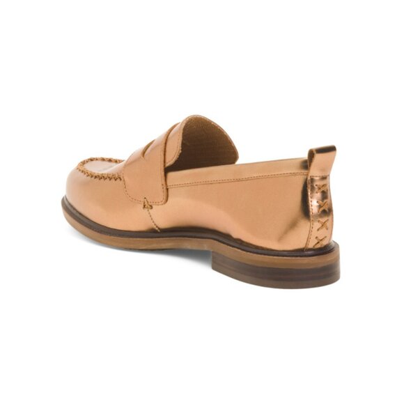 KELSI DAGGER Cognac Leather Lens Loafers - Picture 2 of 2